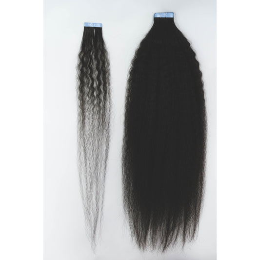 Kinky straight Tape-In Extensions (20 pieces each)