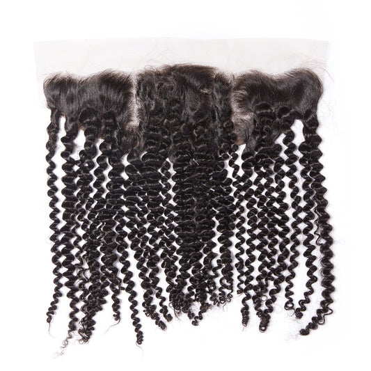 13x4 Transparent lace frontal KInky curly